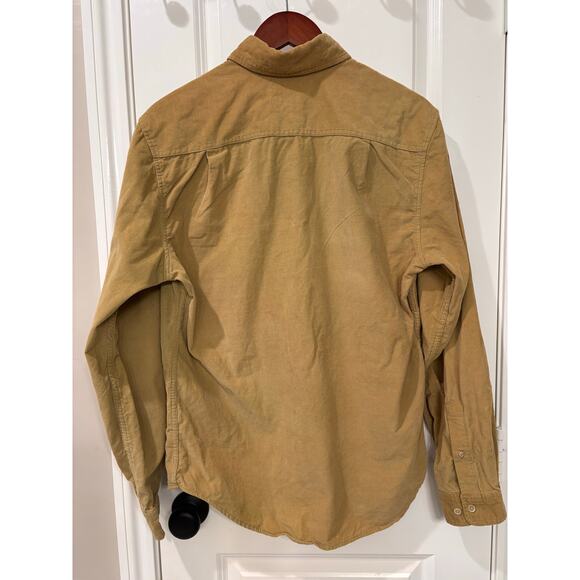 Merona Men’s Corduroy Camel Button Up Size Medium - Picture 2 of 6